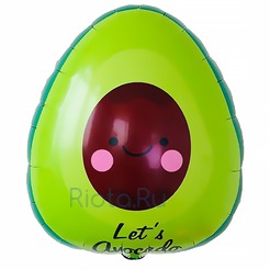 Фольгированный шар фигура Мистер Авокадо, 61 см