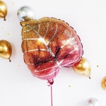 Фигурный шар Осенний блестящий лист омбре, 53 см 