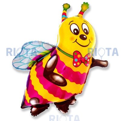 Фигурный шар Пчелка с бантиком, 97 см