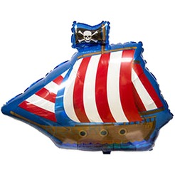 Фигурный шар Пиратский фрегат, 64 см