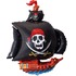 Фигурный шар Пиратский корабль с чёрными парусами, 96 см