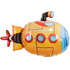 Фигурный шар Подводная подлодка, оранжевая, 97 см