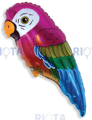 Фигурный шар Попугай Ара, красный, 89 см