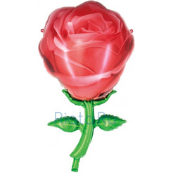 Фигурный шар Роза красная, 81 см