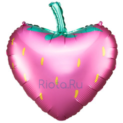 Фигурный шар Розовая клубничка, 45 см