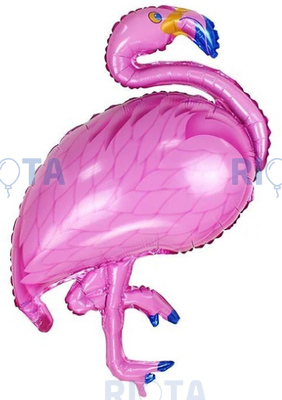 Фигурный шар Малиновый фламинго, 97 см