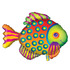 Фигурный шар, Рыба яркая, в горошек, 83 см