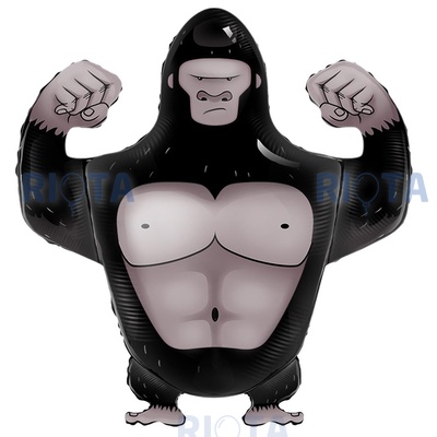 Фигурный шар Сильная горилла, 69 см