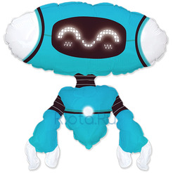 Фигурный шар Синий робот, 68 см