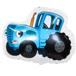 Фигурный шар Синий трактор в облаке, 66 см
