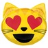 Фигурный шар Смайлик Кот, влюбленный, 78 см