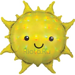 Фигурный шар Солнышко голографическое, 68 см