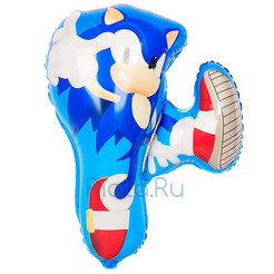 Фигурный шар Соник аниме, синий ёж , 71 см