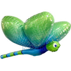 Фигурный шар Стрекоза зеленая, 86 см