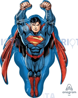 Фигурный шар Супермен в полёте, 86 см