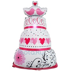 Фигурный шар Свадебный торт, 89 см