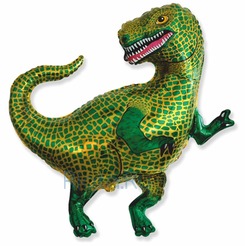 Фигурный шар Тираннозавр Зеленый, 84 см