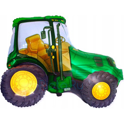 Фигурный шар Трактор, зеленый, 92 см