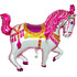 Фигурный шар Цирковая розовая лошадь, 107 см