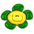 Фигурный шар Цветочек, зеленый, 104 см
