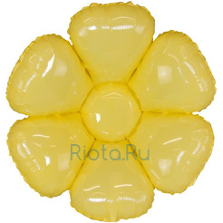 Фигурный шар Цветок Ромашка, желтый, 109 см