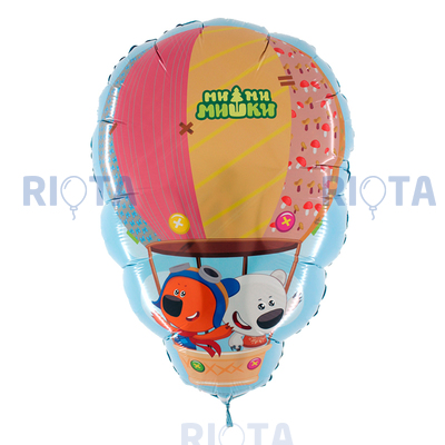 Фигурный шар Воздушный шар с Ми-ми-мишками, 66 см