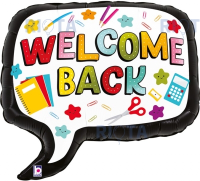 Фигурный шар С возвращением (Welcome back) на 1 сентября, 71 см