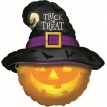 Фигурный шар Злая тыква в черной шляпе, Кошелек или жизнь (Trick or treat), 61 см