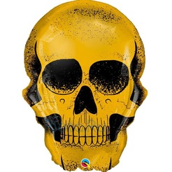Фигурный шар Золотой череп, 91 см
