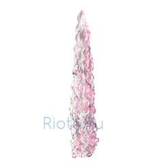 Подвеска для шара, бело-розовая спираль, 86 см
