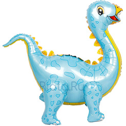Ходячий шар Динозавр Стегозавр, голубой 99 см