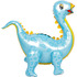 Ходячий шар Динозавр Стегозавр, голубой 99 см