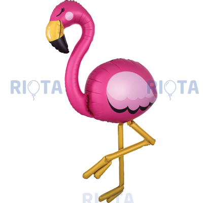 Ходячий шар Розовый фламинго, 172 см