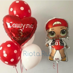 Композиция из шаров с Ди-Джей ЛОЛ