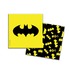 Салфетки Бэтмен жёлтые, 33 см, 12 шт