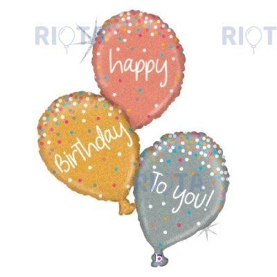 Шар фигура "С Днем рождения тебя" (HAPPY BIRTHDAY TO YOU)