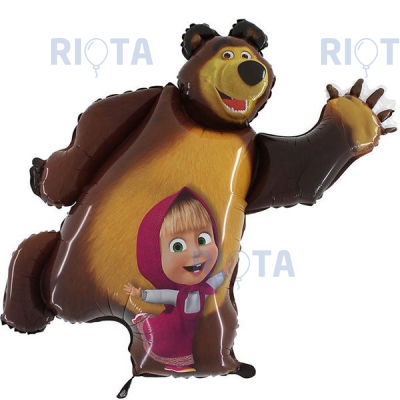 Шар фигура "Маша и Медведь"