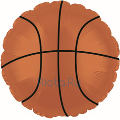 Шар-круг Баскетбольный мячик, коричневый, 46 см