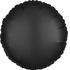 Шар-круг Черный сатин, 46 см