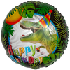 Шар-круг Динозавр, С Днём Рождения, 46 см