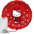 Шар-круг Hello Kitty собирает цветочки, красный, 46 см