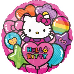 Шар-круг Hello Kitty, воздушные шарики, 46 см