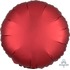 Шар-круг Красный сатин, 46 см
