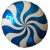 Шар-круг Леденец Синий, 46 см