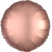Шар-круг Розовое золото сатин, 46 см