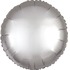 Шар-круг Серебряный сатин, 46 см