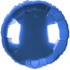 Шар-круг Синий, 46 см
