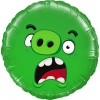 Шар-круг Зеленая Свинка из Энги Бердс (Angry Birds), 46 см