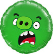 Шар-круг Зеленая Свинка из Angry Birds, 46 см