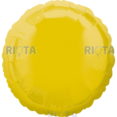 Шар-круг Жёлтый, 46 см